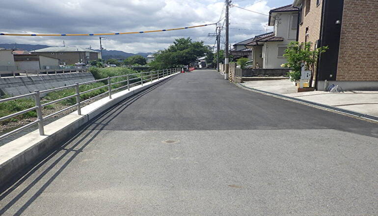 米川　護岸工事