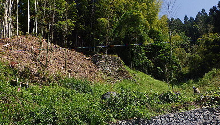 細川地区　斜面対策工事