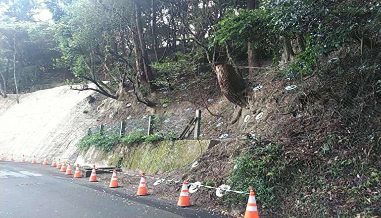 桜井明日香吉野線　法面対策工事