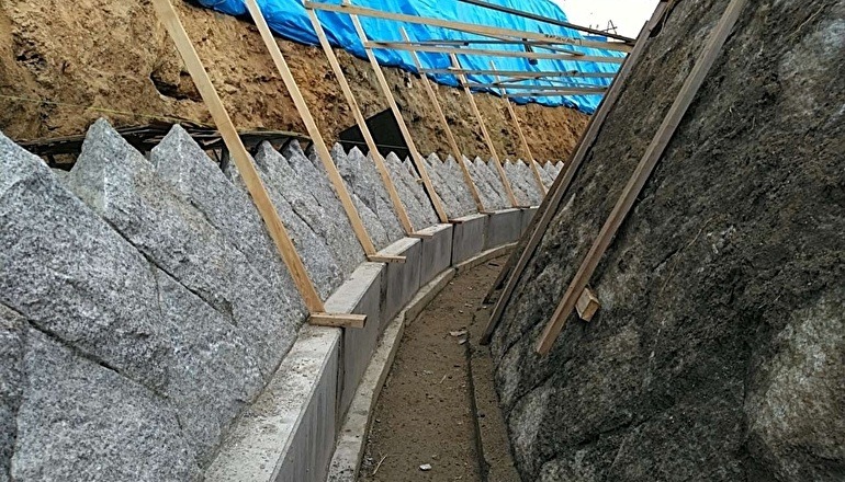 桧前川　護岸工事